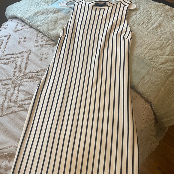 Banana republic black and white striped dress S - Picture 1 of 3